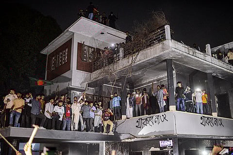 Bangladesh Protest: Protesters torch family home of Sheikh Hasina