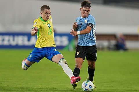 South American U20 Soccer: Uruguay vs Brazil