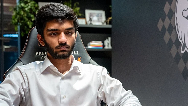 World champion D Gukesh. - X/Freestyle Chess