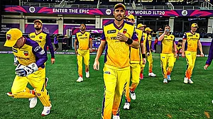 X/Sharjah Warriorz : Sharjah Warriorz in action at the International League T20.