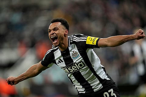 EFL Cup Semi-final: Newcastle's Jacob Murphy celebrates scoring his side's first goal