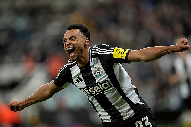 League Cup soccer semi final Newcastle United vs Arsenal match: Jacob Murphy