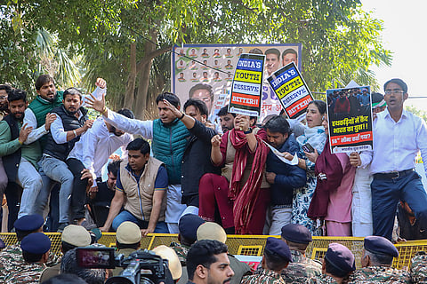 Indian Youth Congress protest