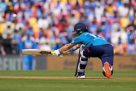 IND Vs ENG 1st ODI: England's Ben Duckett plays a reverse sweep for four