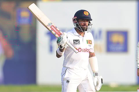 SL vs AUS 2nd Test Day 1: Sri Lanka's Kusal Mendis celebrates his fifty runs