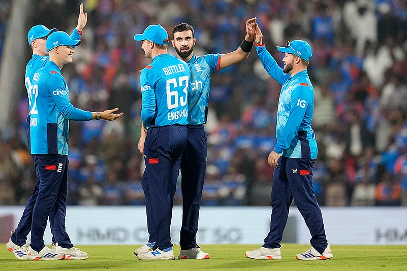 India England Cricket IND Vs ENG 1st ODI photos from Nagpur: Saqib Mahmood