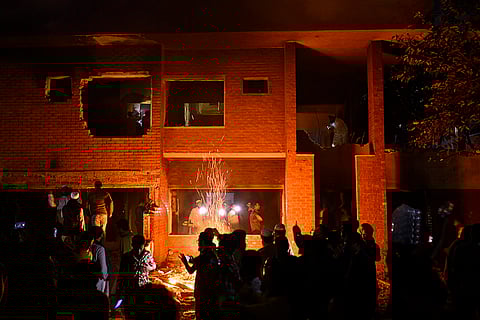 Bangladesh Protest: Mob sets on fire the house of Sheikh Hasina's father