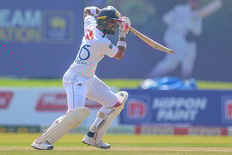 SL vs AUS 2nd Test Day 1: Sri Lanka's Dinesh Chandimal plays a shot