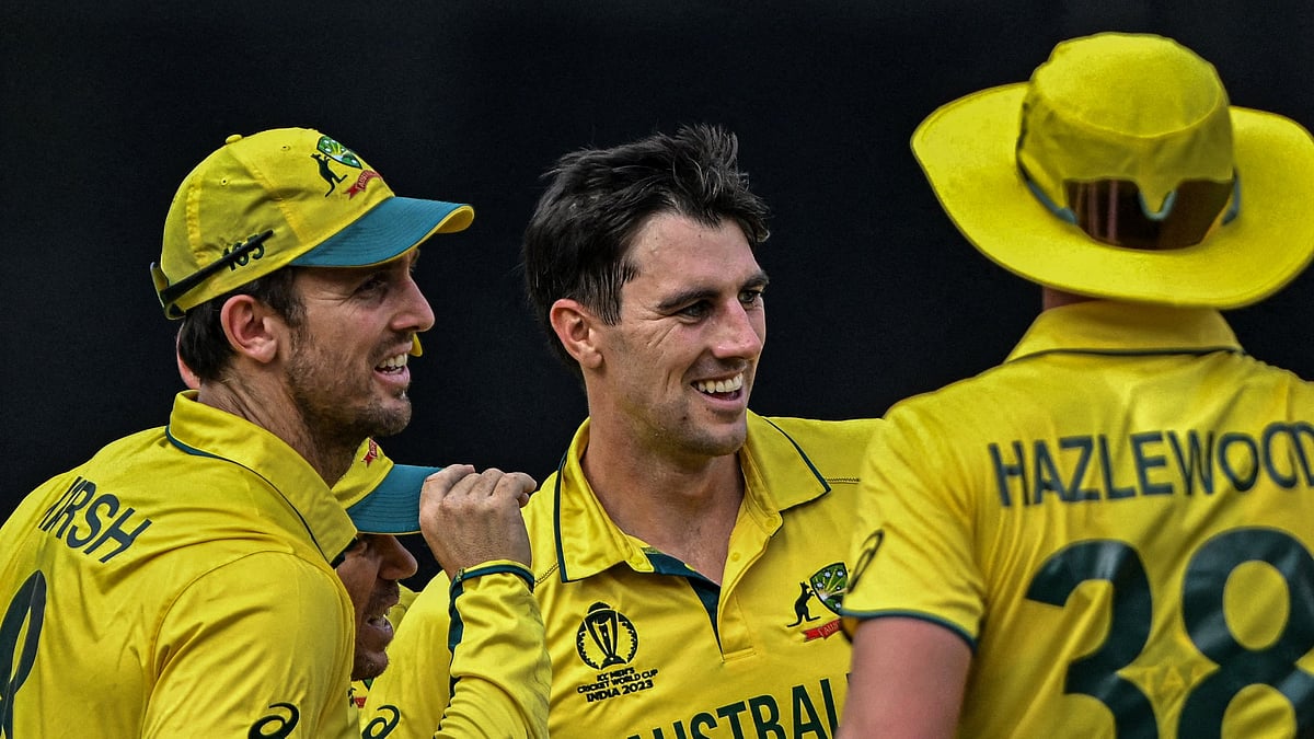 X/CricketAus : Pat Cummins, Mitch Marsh and Josh Hazlewood.