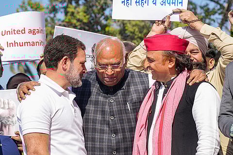 Budget Session of Parliament: Opposition's protest