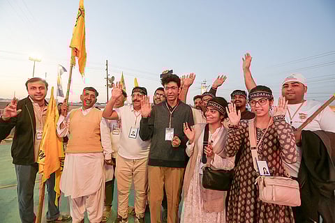 Pakistani Hindu devotees at Mahakumbh Mela