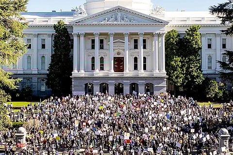 Protest outside the California State Capitol