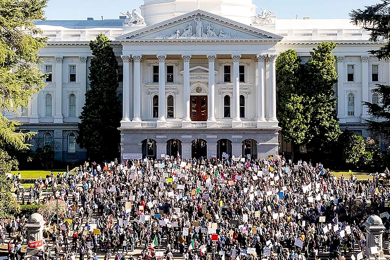 US Political Protest against the Trump administration Project 2025_2
