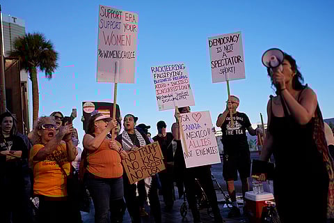 Protest against the Trump administration in Las Vegas