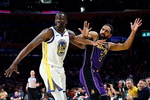 NBA 2024-25: Lakers guard Gabe Vincent and Warriors forward Draymond Green scuffle