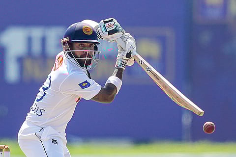 SL Vs AUS 2nd Test Day 2: Sri Lanka's Kusal Mendis plays a shot