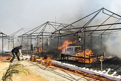 Fire at Mahakumbh Mela