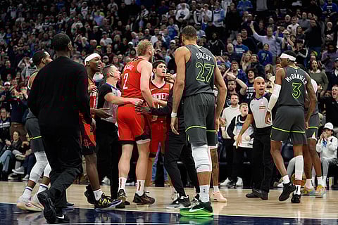 NBA Basketball Game: Houston Rockets vs Minnesota Timberwolves