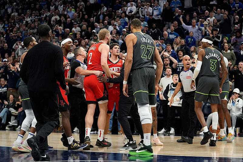 NBA Basketball Game: Minnesota Timberwolves vs Houston Rockets