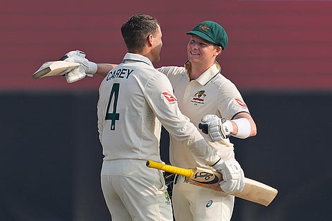 SL Vs AUS 2nd Test Day 2: Australia's Alex Carey celebrates his century