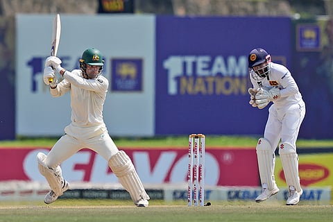 SL Vs AUS 2nd Test Day 2: Australia's Alex Carey plays a shot