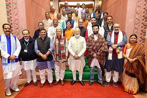 PM Modi meets NDA MPs from Bihar