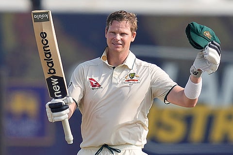 SL Vs AUS 2nd Test Day 2: Australia's Steven Smith celebrates his century 