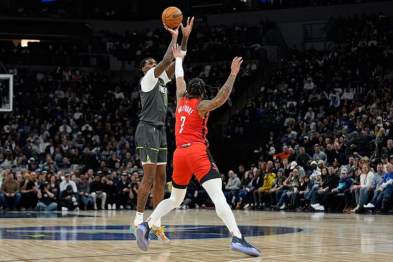 NBA Basketball Game: Houston Rockets vs Minnesota Timberwolves