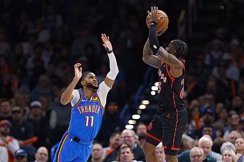 NBA 2024-25: Raptors guard Jamal Shead looks to shoot