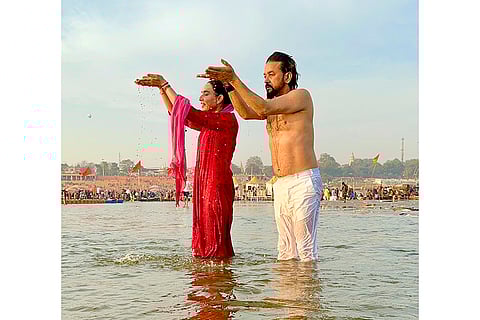Anurag Thakur at Kumbh Mela