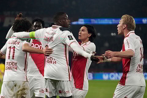 Ligue 1: Monaco's Denis Zakaria celebrates after scoring his sides first goal