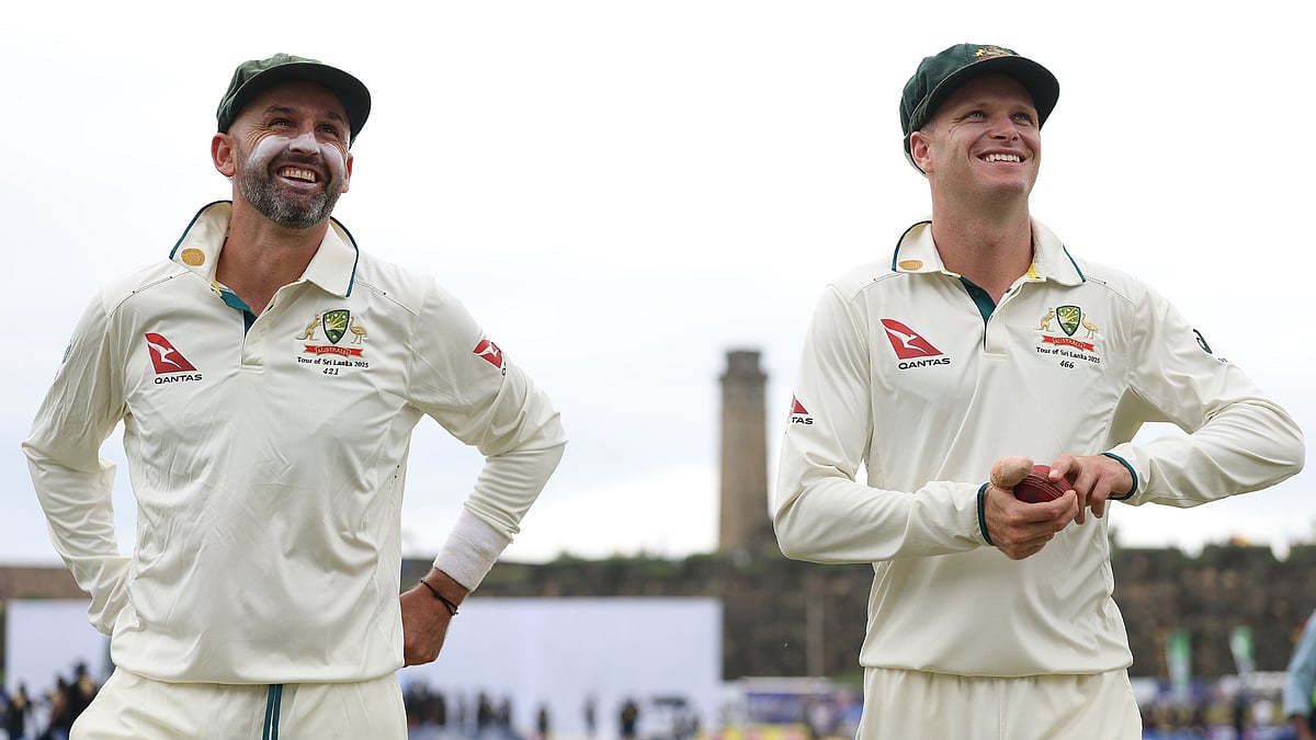 Matthew Kuhnemann and Nathan Lyon took seven wickets between them against Sri Lanka