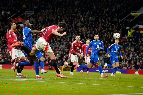 FA Cup: Manchester United's Harry Maguire scores his side's second goal