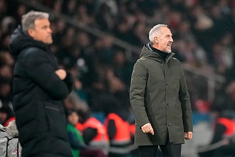 Ligue 1: PSG's coach Luis Enrique and Monaco's coach Adi Huetter