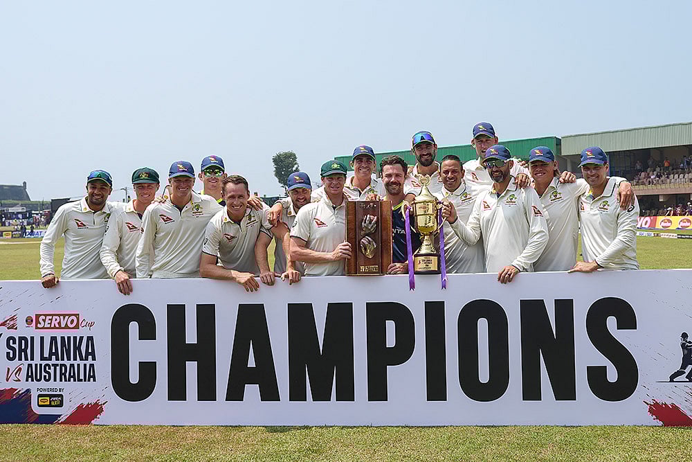 | Photo: AP/Eranga Jayawardena : Sri Lanka vs Australia Cricket