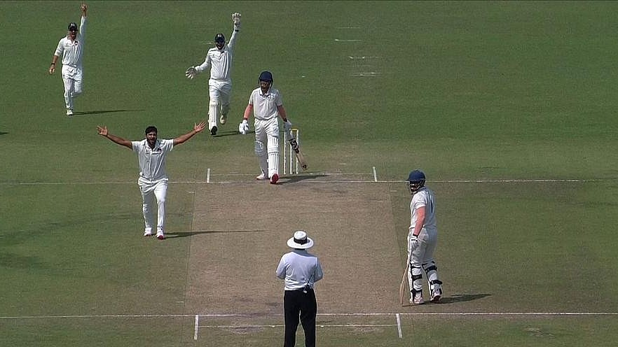 Photo: BCCI : Shardul Thakur broke the 87-run opening stand for Haryana.