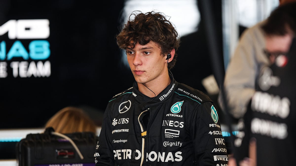 Kimi Antonelli during post-season testing