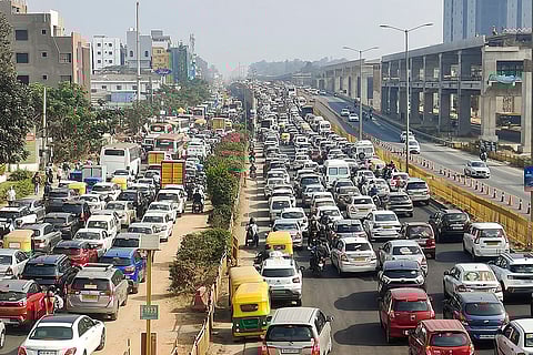 Traffic jam in Bengaluru