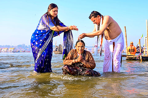 Pushkar Singh Dhami at Maha Kumbh
