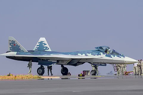 15th Aero India Air show: Russia's multi-role fighter aircraft SU-57