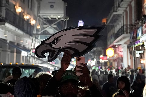 NFL Super Bowl 59 football, Eagles vs Chiefs: Philadelphia Eagles fans celebrate
