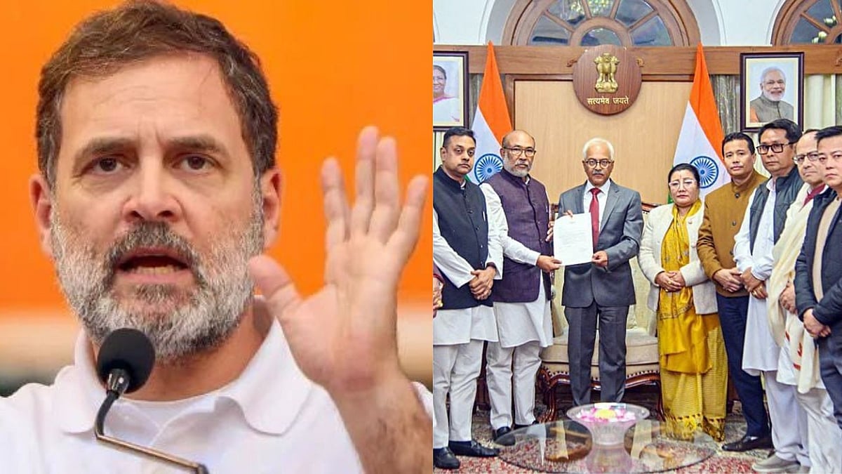 | Photo- PTI/Social Media : Congress Slams BJP, PM Modi Over Manipur CM's Resignation