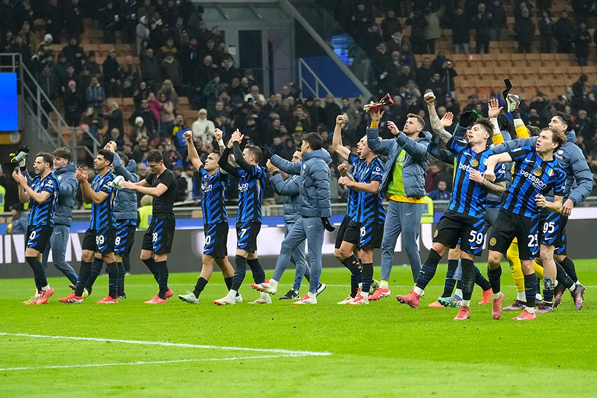 Italian soccer Serie A 2024-25 Inter Milan vs Fiorentina: 1