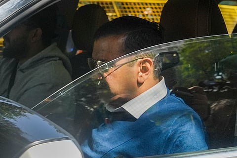 Arvind Kejriwal arrives for Punjab AAP MLAs meet