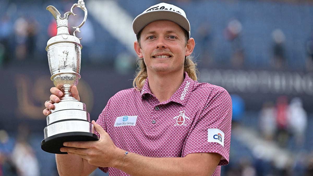 Cameron Smith winning the Open Championship in July 2022. He joined LIV Golf a month later.