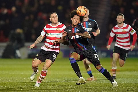 FA Cup Fourth Round: Doncaster Rovers' Billy Sharp and Crystal Palace's Chris Richards