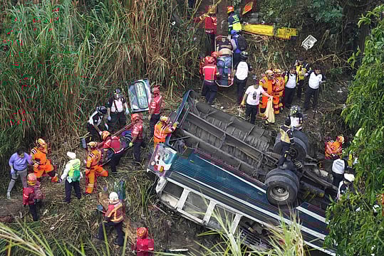 Guatemala Bus Accident: Death Toll Rises To 55 After Bus Plunges Into Gorge
