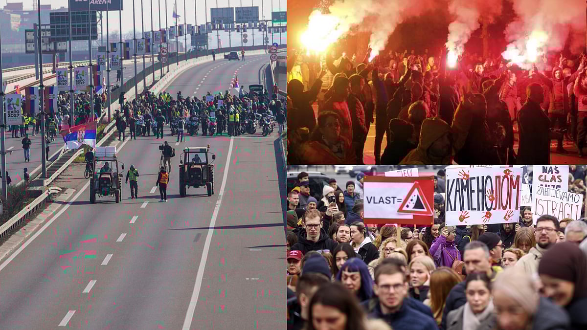 | Photo: AP : Student Protests Take Over Serbia, Bosnia & Montenegro Amid Instability In The Balkans 
