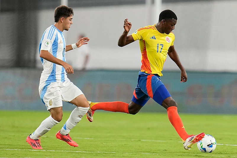Argentina U20 vs Colombia U20 Soccer South American U20 Championship: Juan Arizala