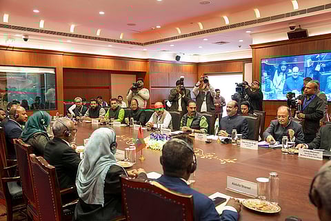 Om Birla, Abdul Raheem Abdulla meet